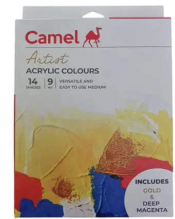 Camel Artist Acrylic Colour 14 Shades
