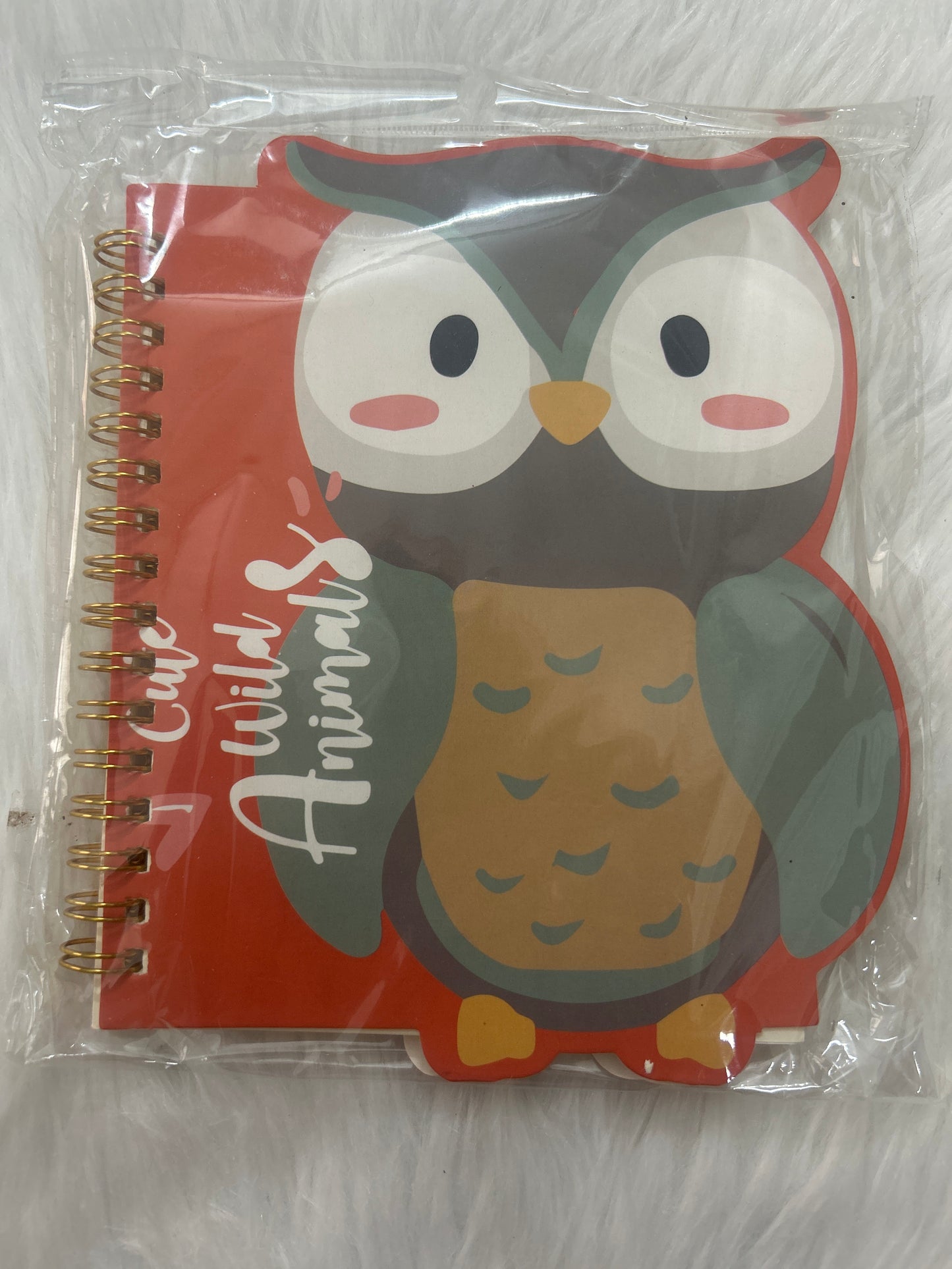 Spiral Owl Theme Cut Out Diary (Ruled)