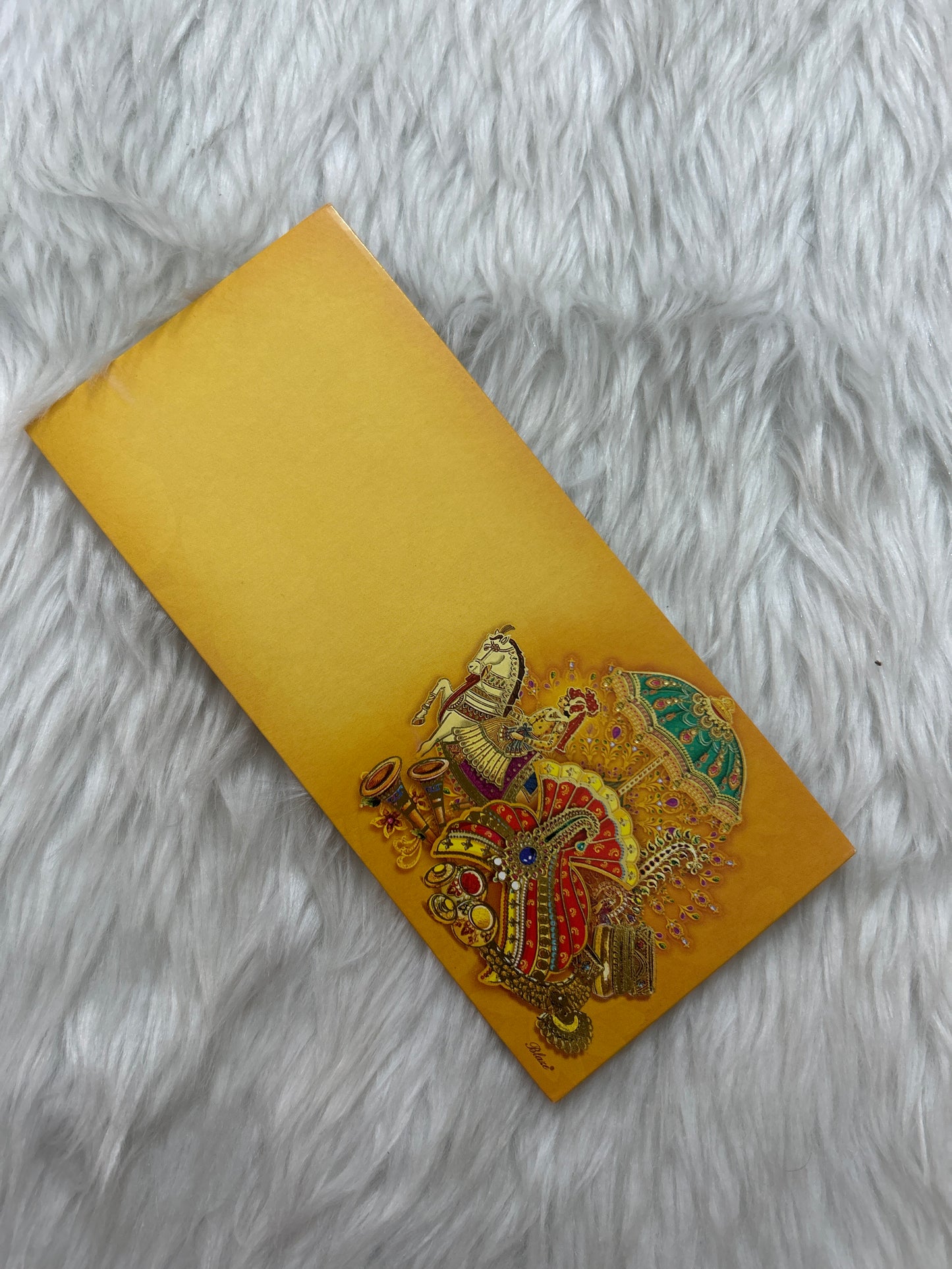 Groom on Chariot Money Envelope