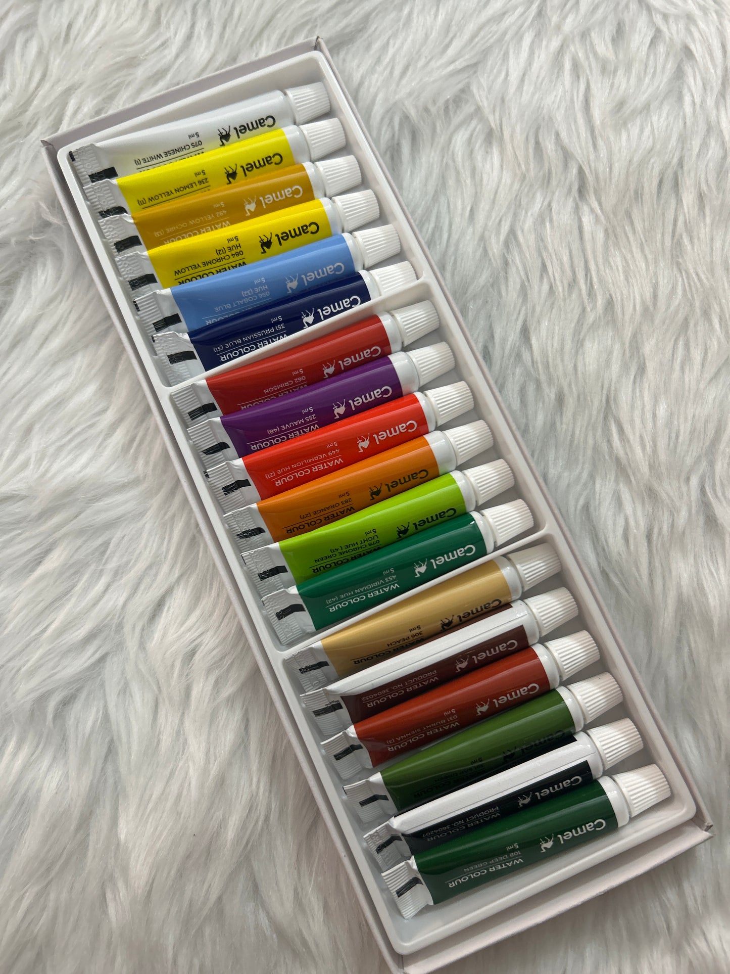 Camel Water Colour Tubes 18 Shades
