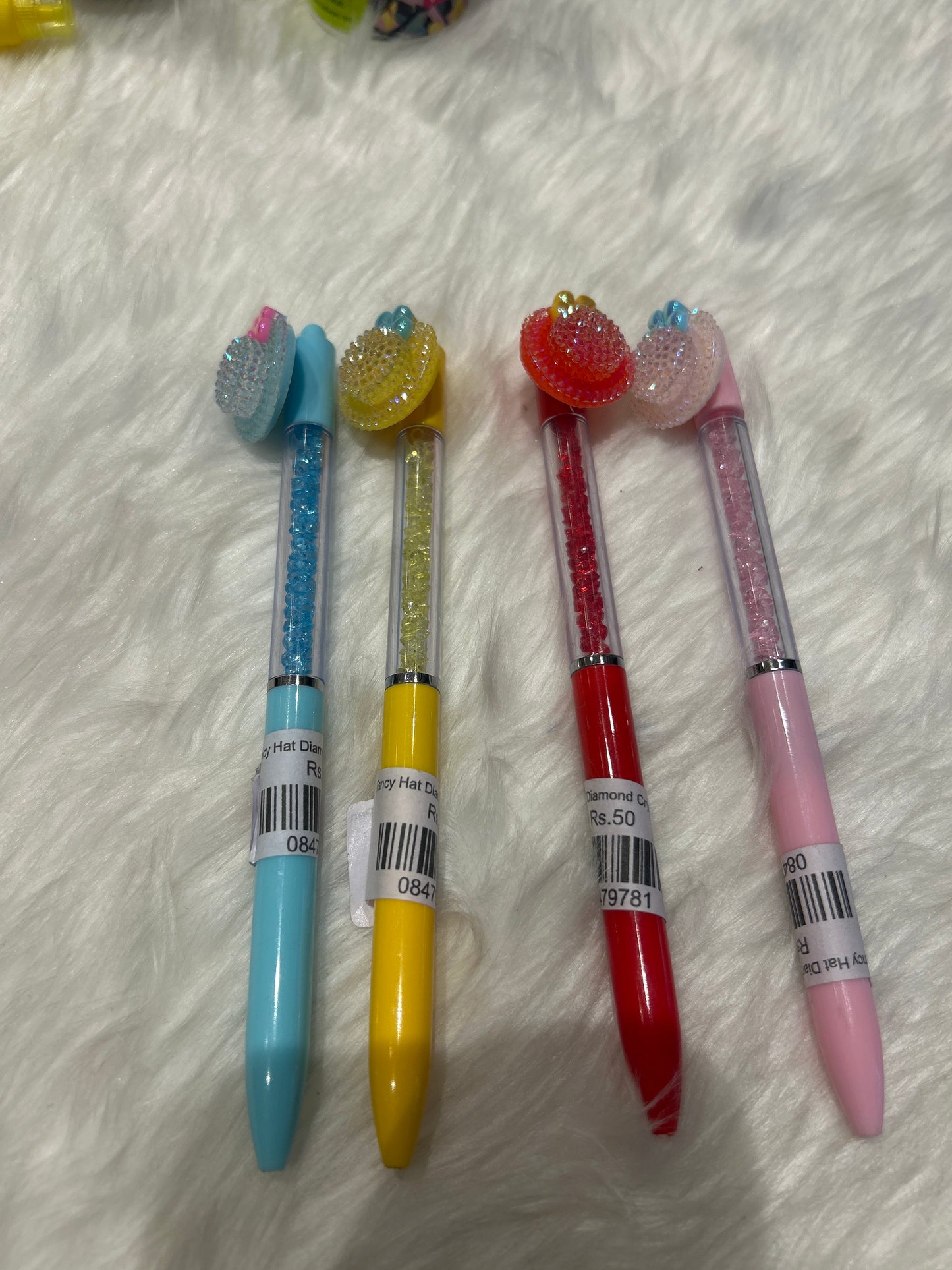 Fancy Hat Diamond Crystal Pen
