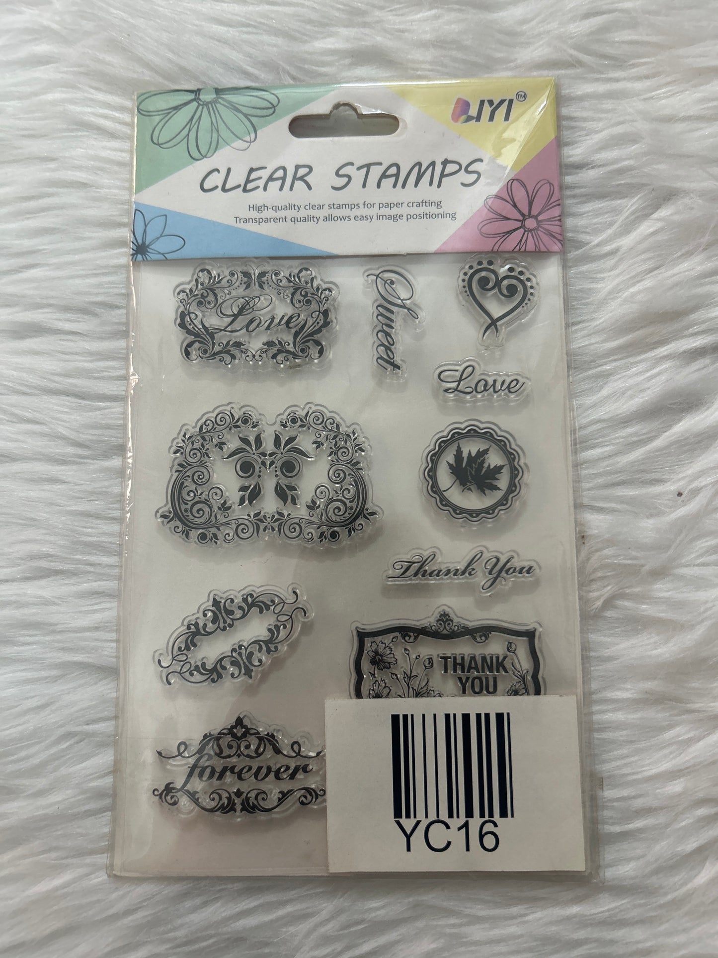 Clear Rubber Stamp IYI