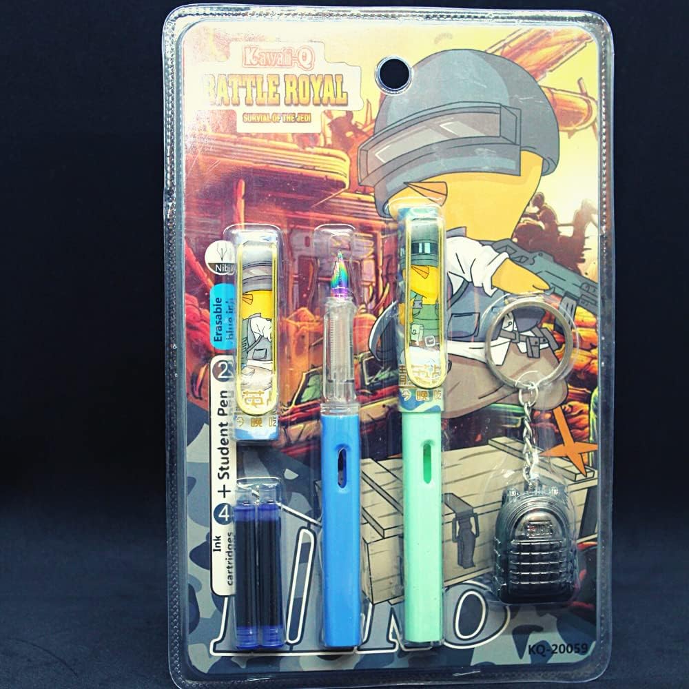 Army Erasable Pen Set with Keychain for Boys