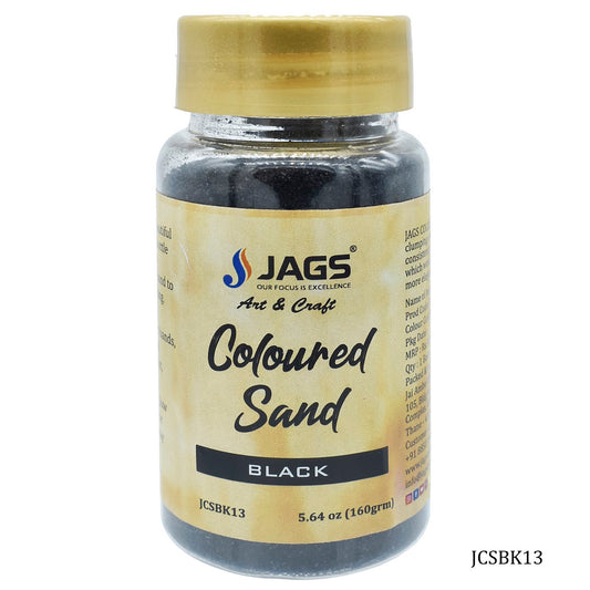 Coloured Sand 160Gms Black No 13 JCSBK13