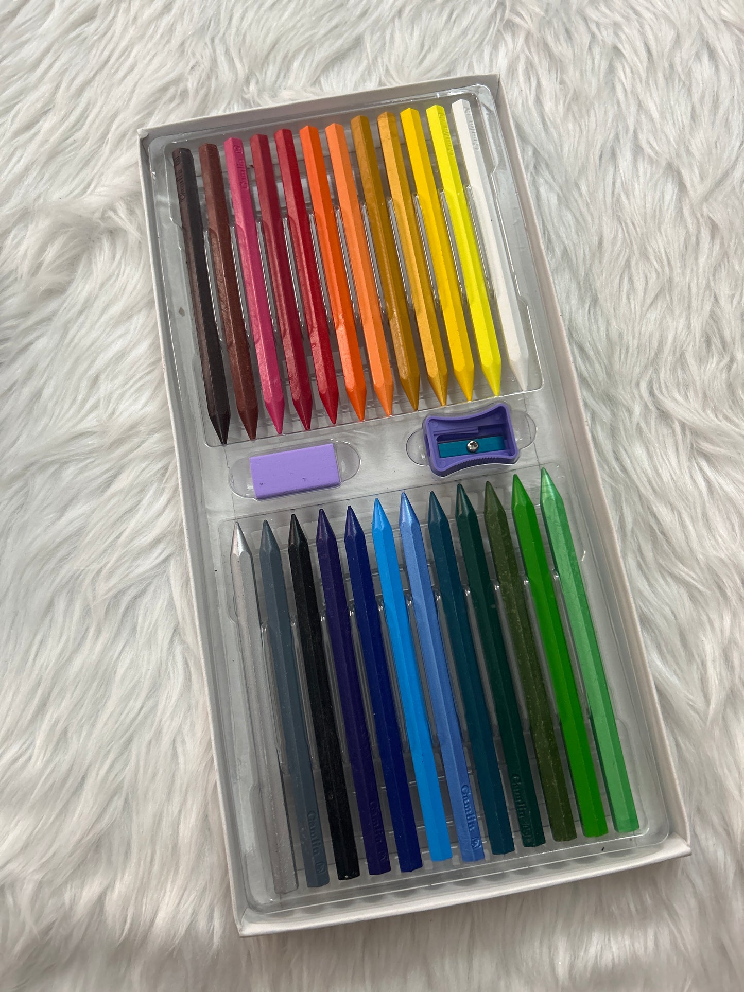 Camel Plastic Crayons 24 Shades