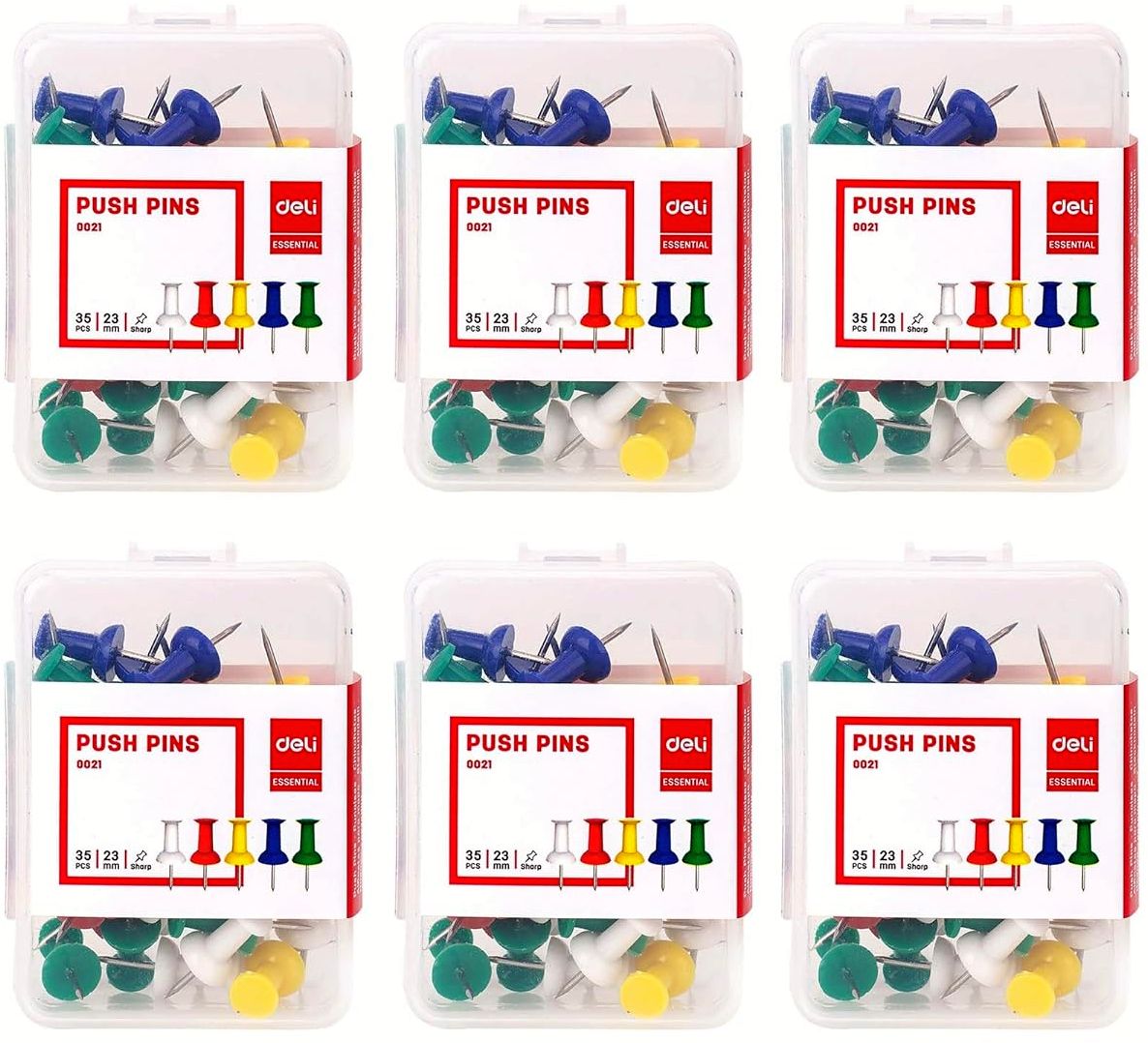 Deli Thumb Tacks (Push Pin) W0021 23mm