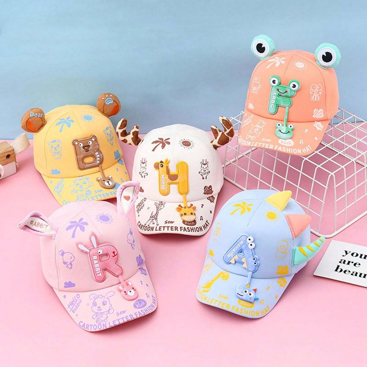 Animal Theme Kids Fancy Caps – Gift Hub Mart - Main Image