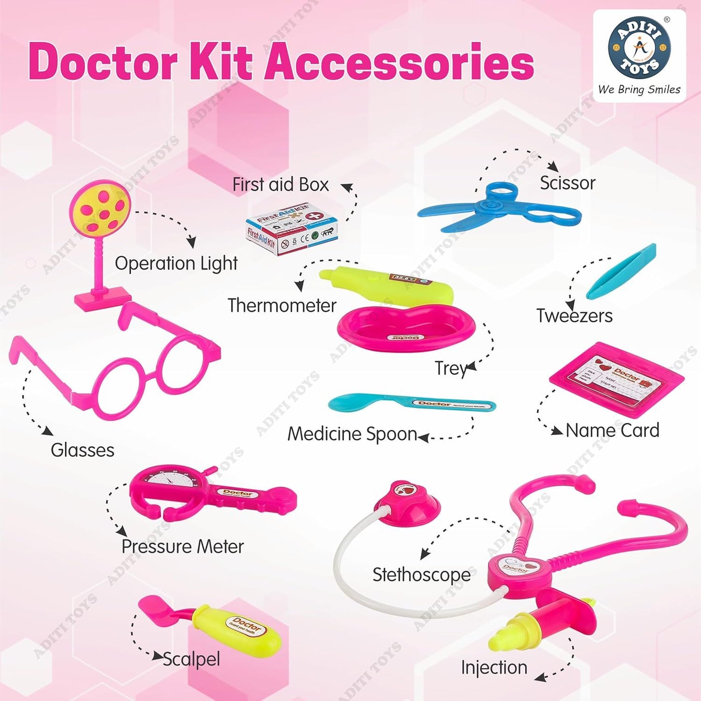 Aditi toys Little Doctor Tools 3+