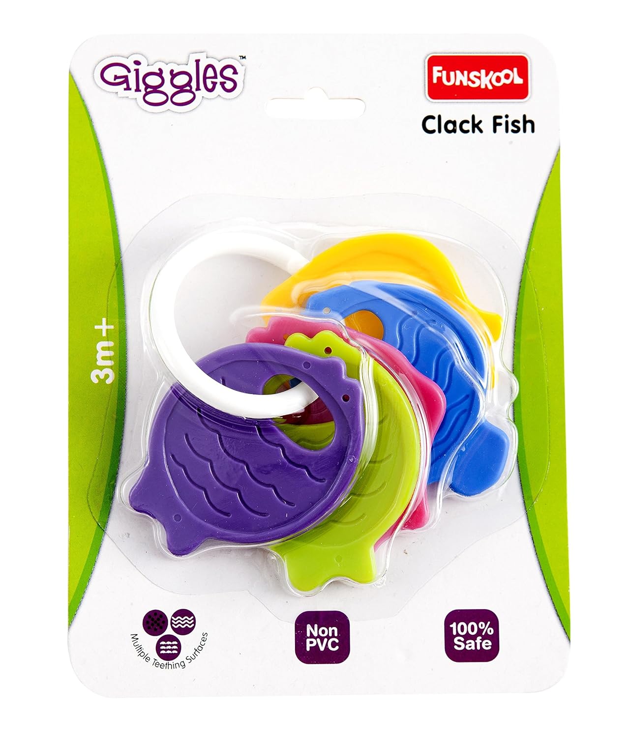 Giggles Clack Fish Teether