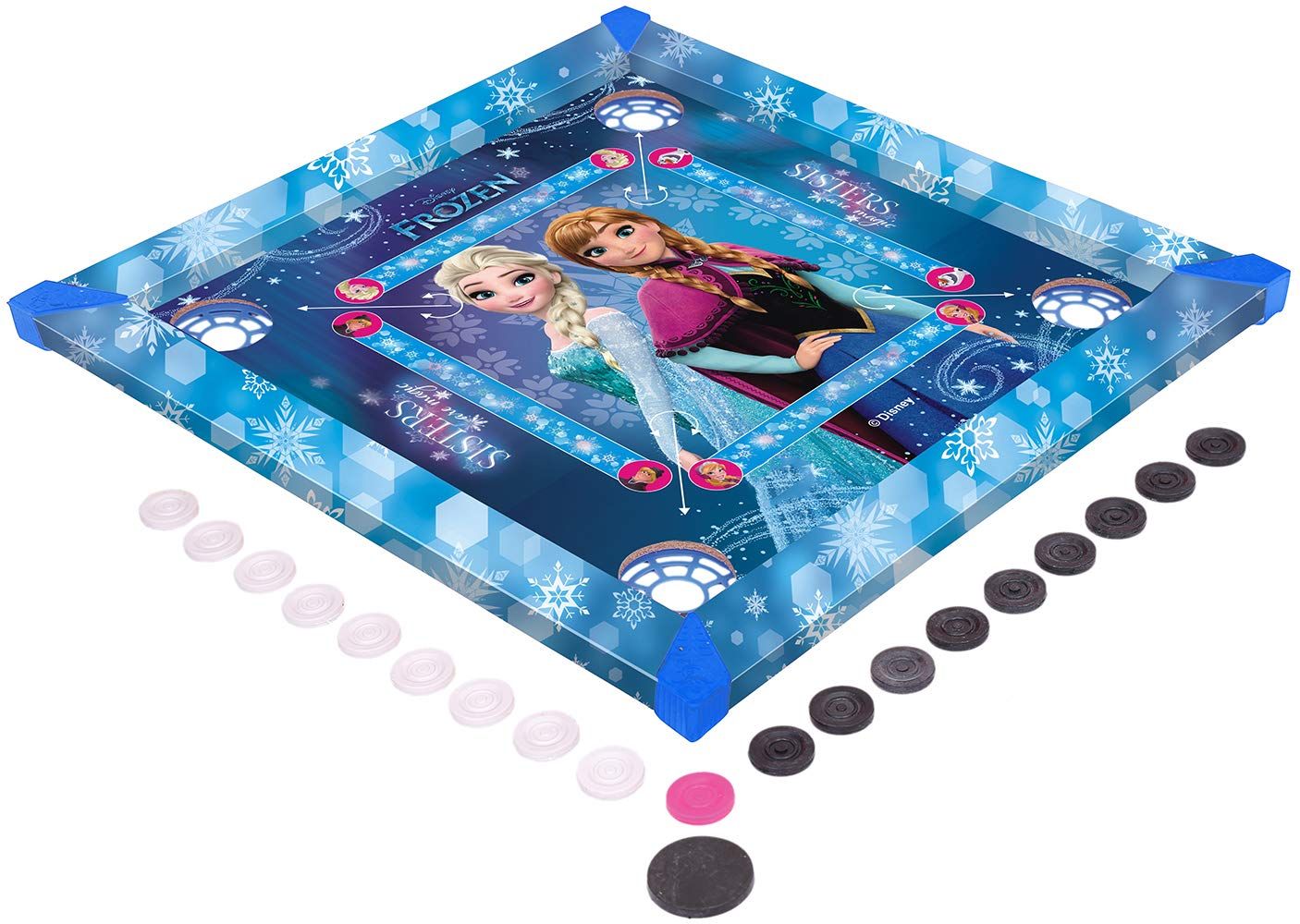 Carrom Board 4in1 26”x26” Frozen Theme