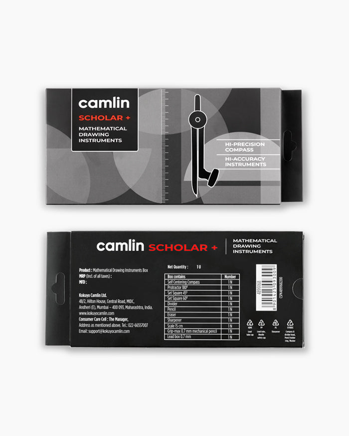 Camlin Scholar + Mathematical Instrumental Box
