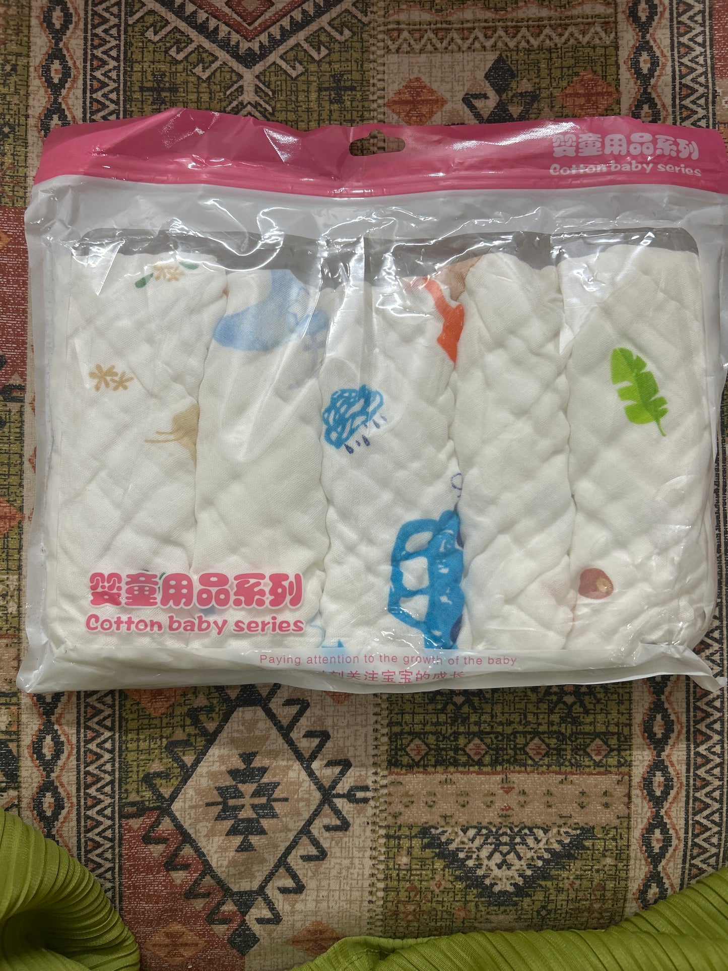 Muslin Baby Wipes Set Of 5