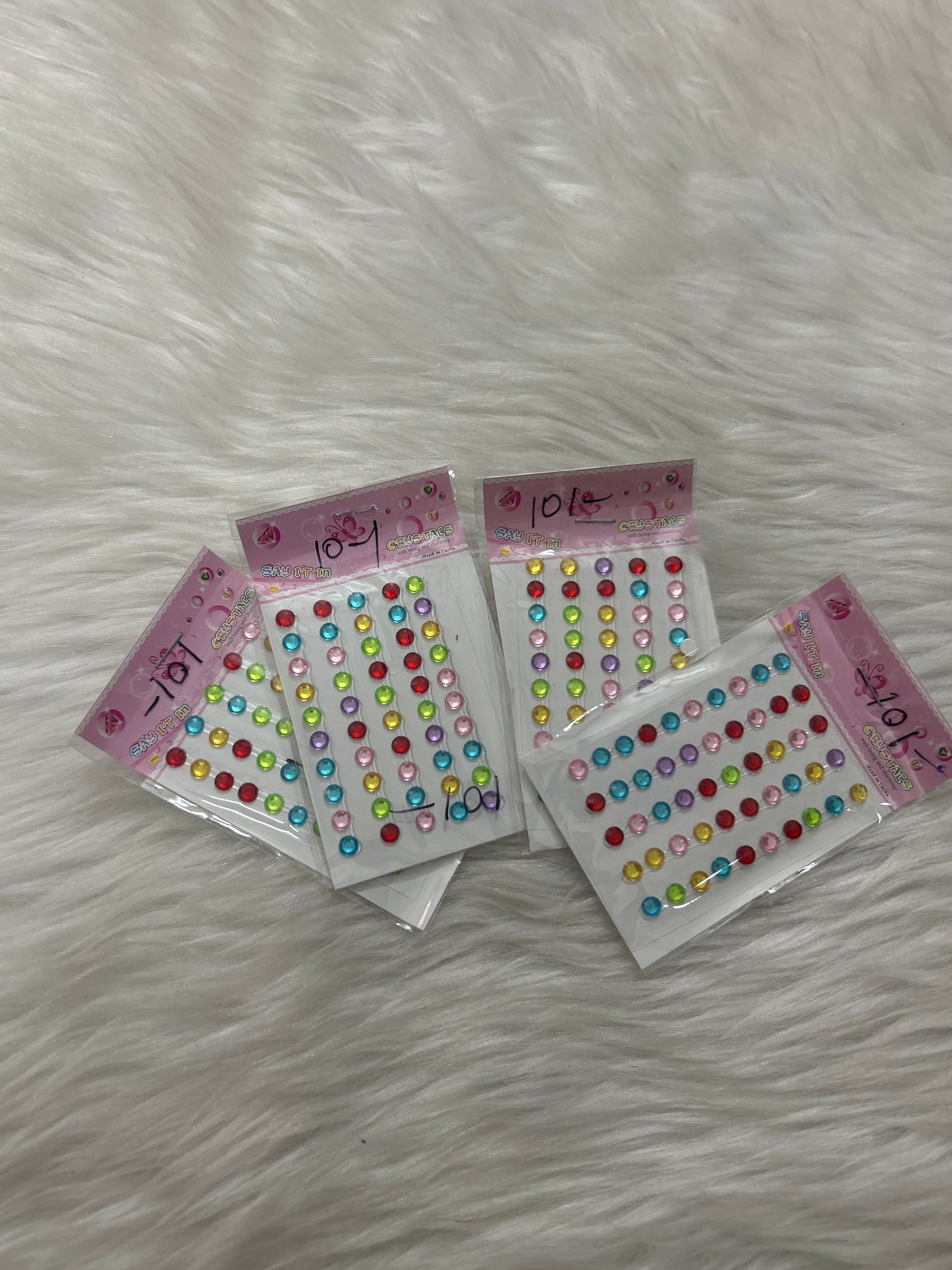 Self Adhesive Flat Beads- Multicolour