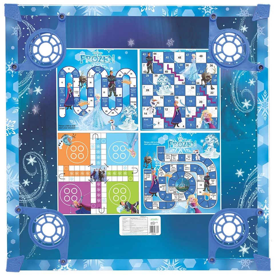 Carrom Board 4in1 26”x26” Frozen Theme