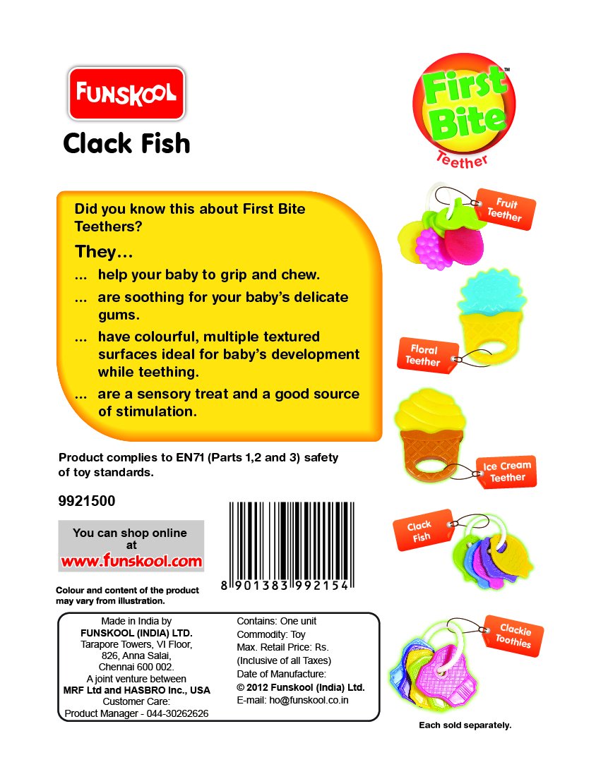 Giggles Clack Fish Teether