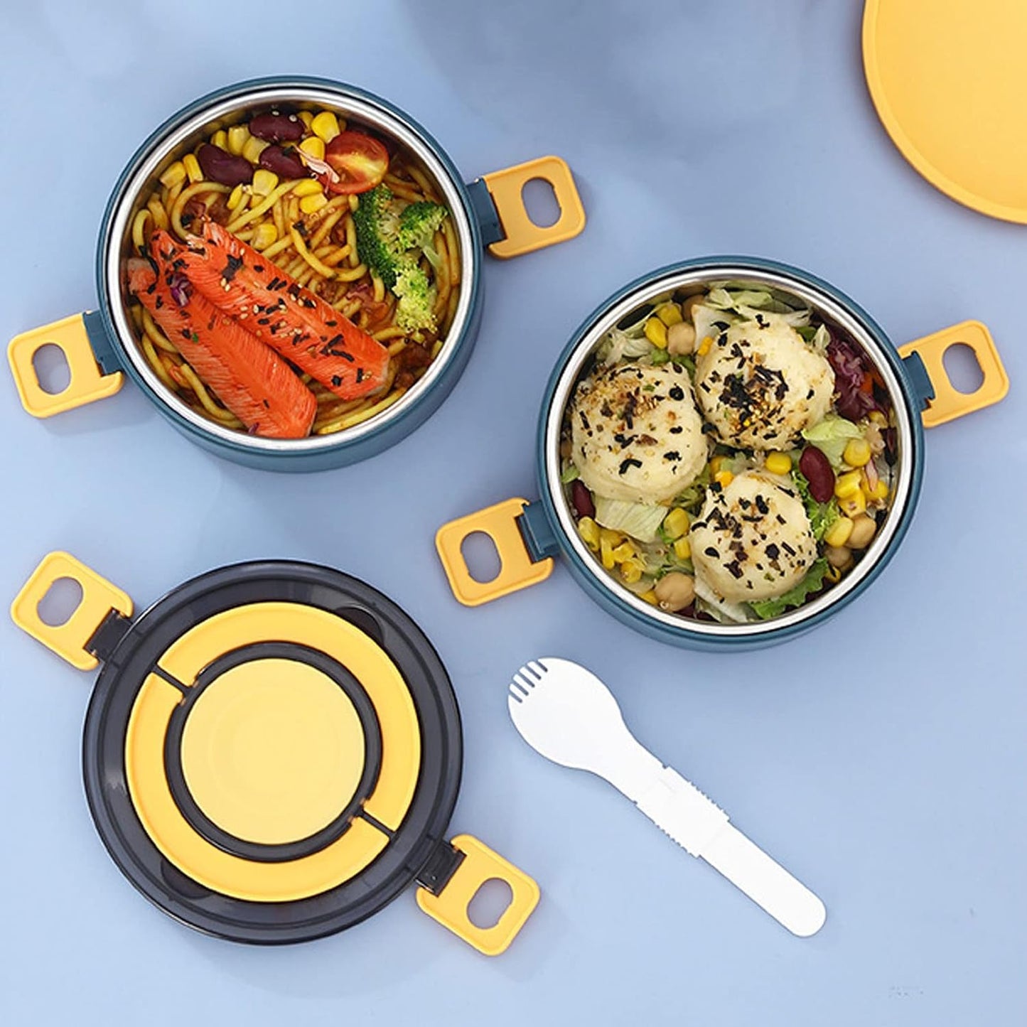 Microwave Safe 2 Layer Bento Lunch Box 1600ML