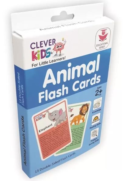 Clever Kids Flash Card Animal 2+