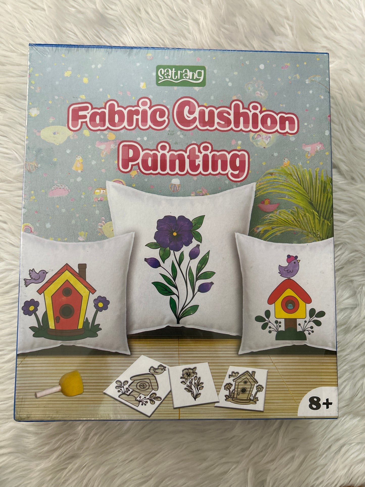 Satrang Fabric Cushion Painting 8+