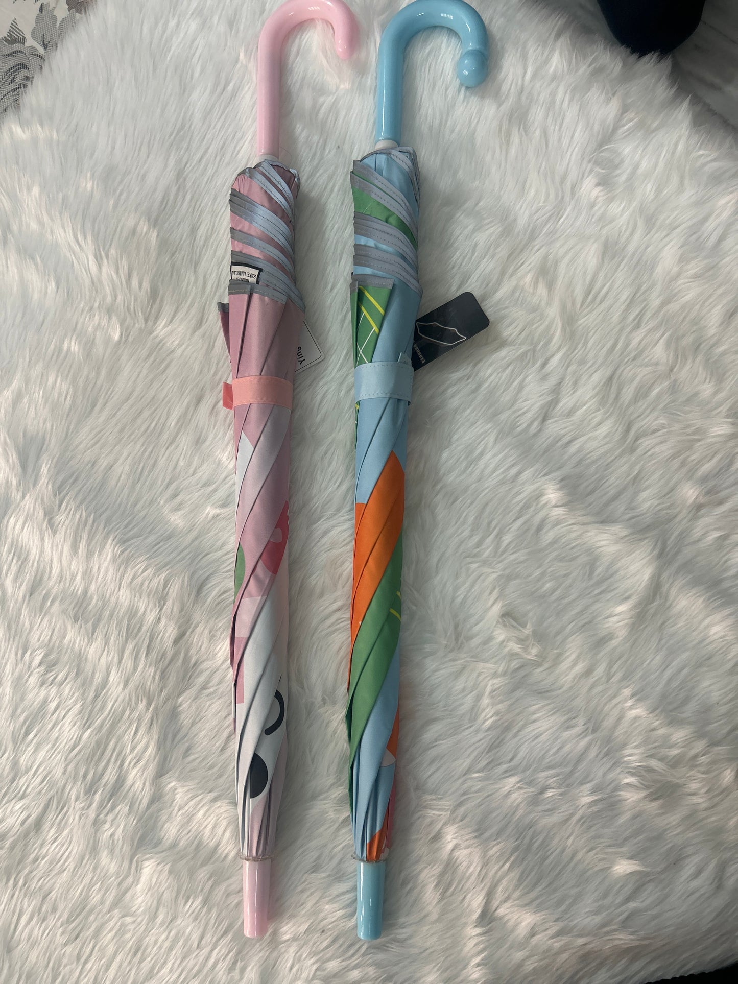 Kids Umbrella Multicolour Printed PVC Design