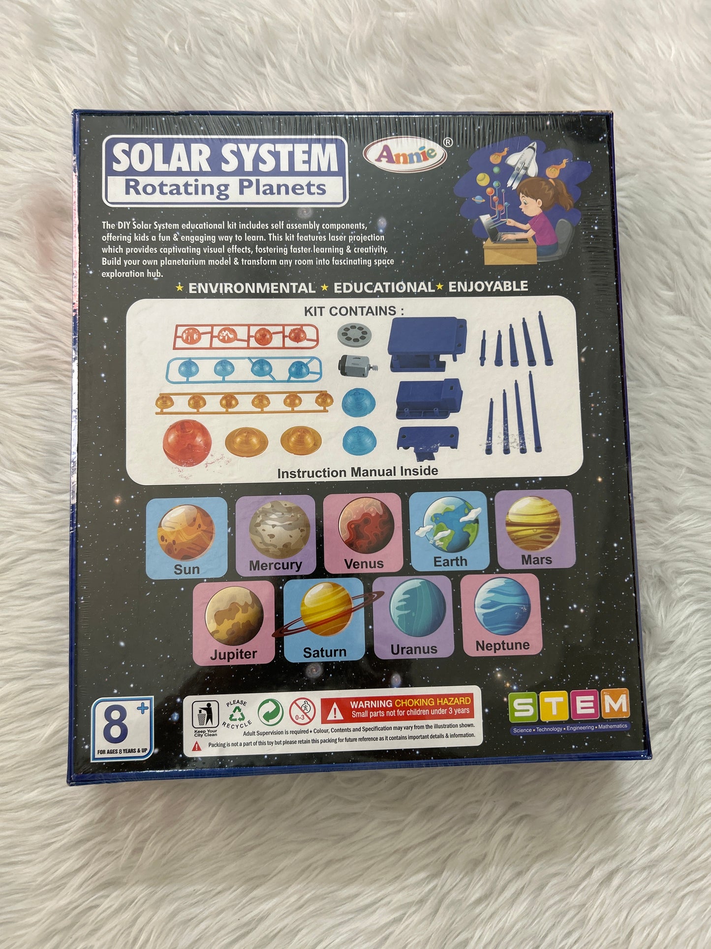 Annie Solar System Rotating Planets 8+