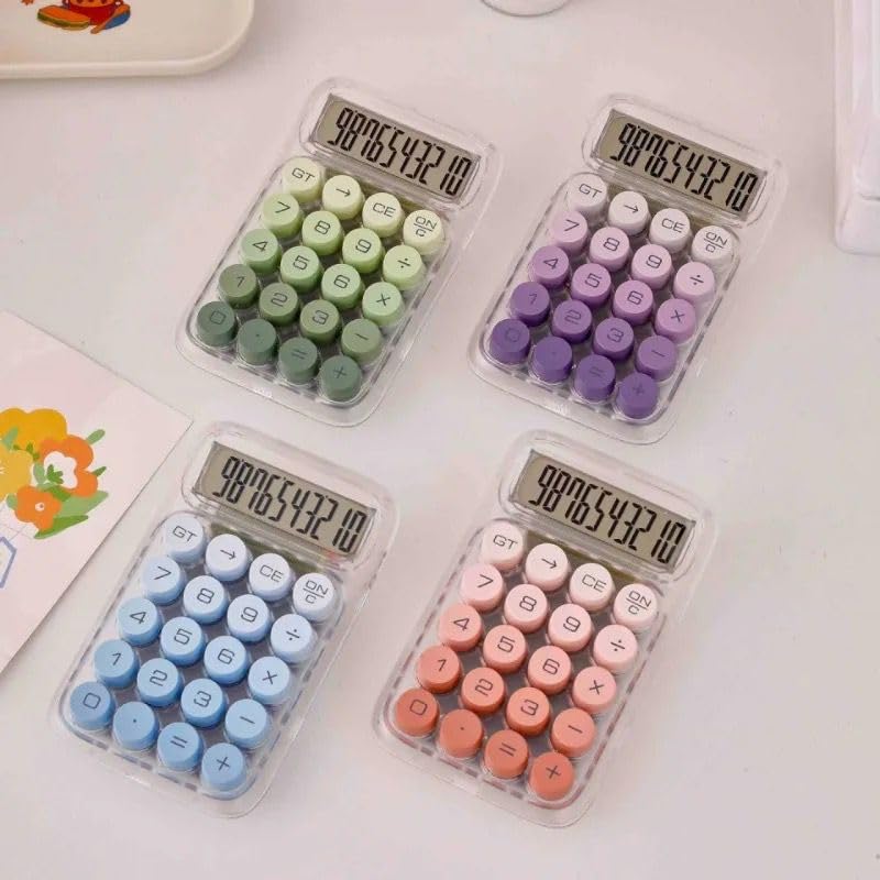 Pastel Electronic Transparent Calculator RZ819