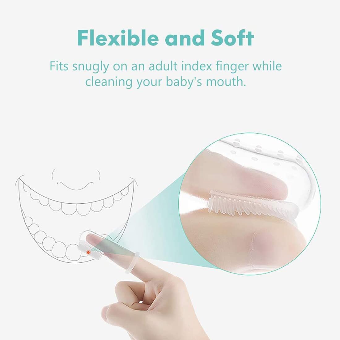 Soft Silicon Finger Toothbrush- Buds Buddy