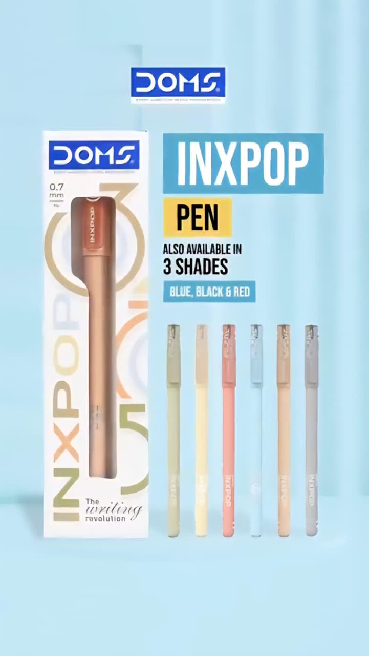 Doms Inxpop Ball Pen Black