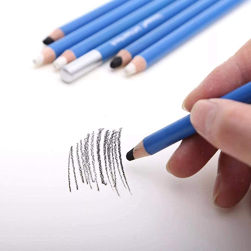 WORISON Artist Black & White Pastel Pencils (8 Piece)