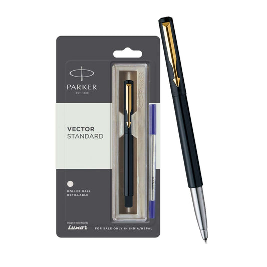 Parker Vector Chrome Trim Roller Ball Pen