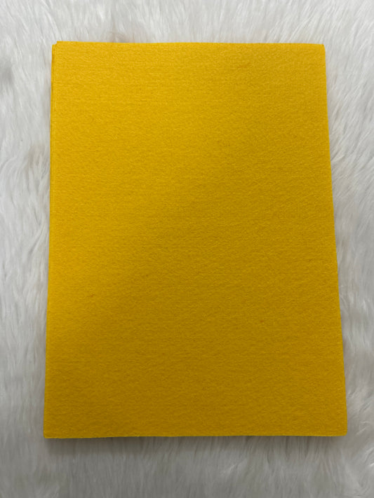 A4 Nonwoven Felt Sheets- Mustard Yellow