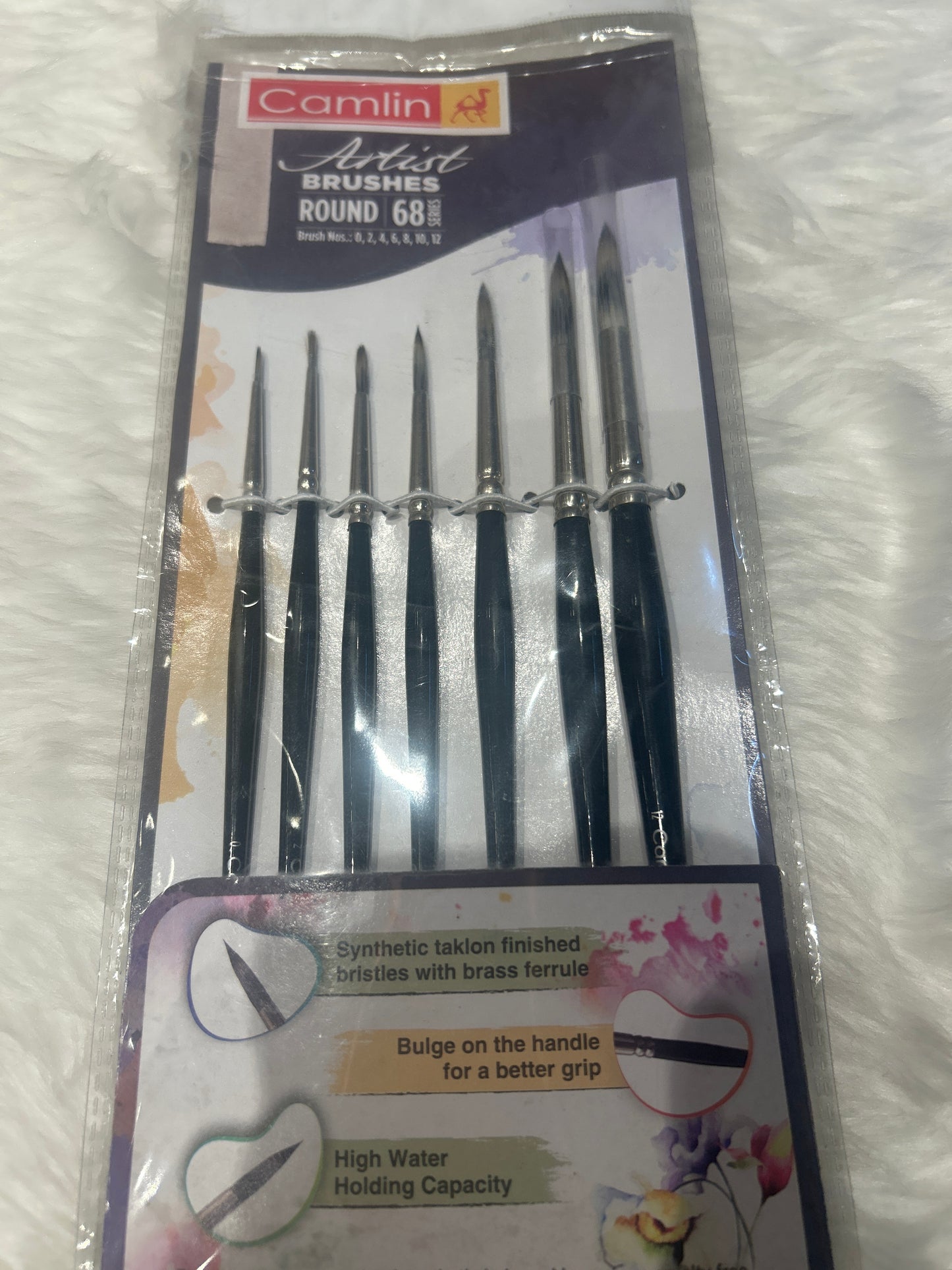 Camlin Assorted Round Brush- Set of 7