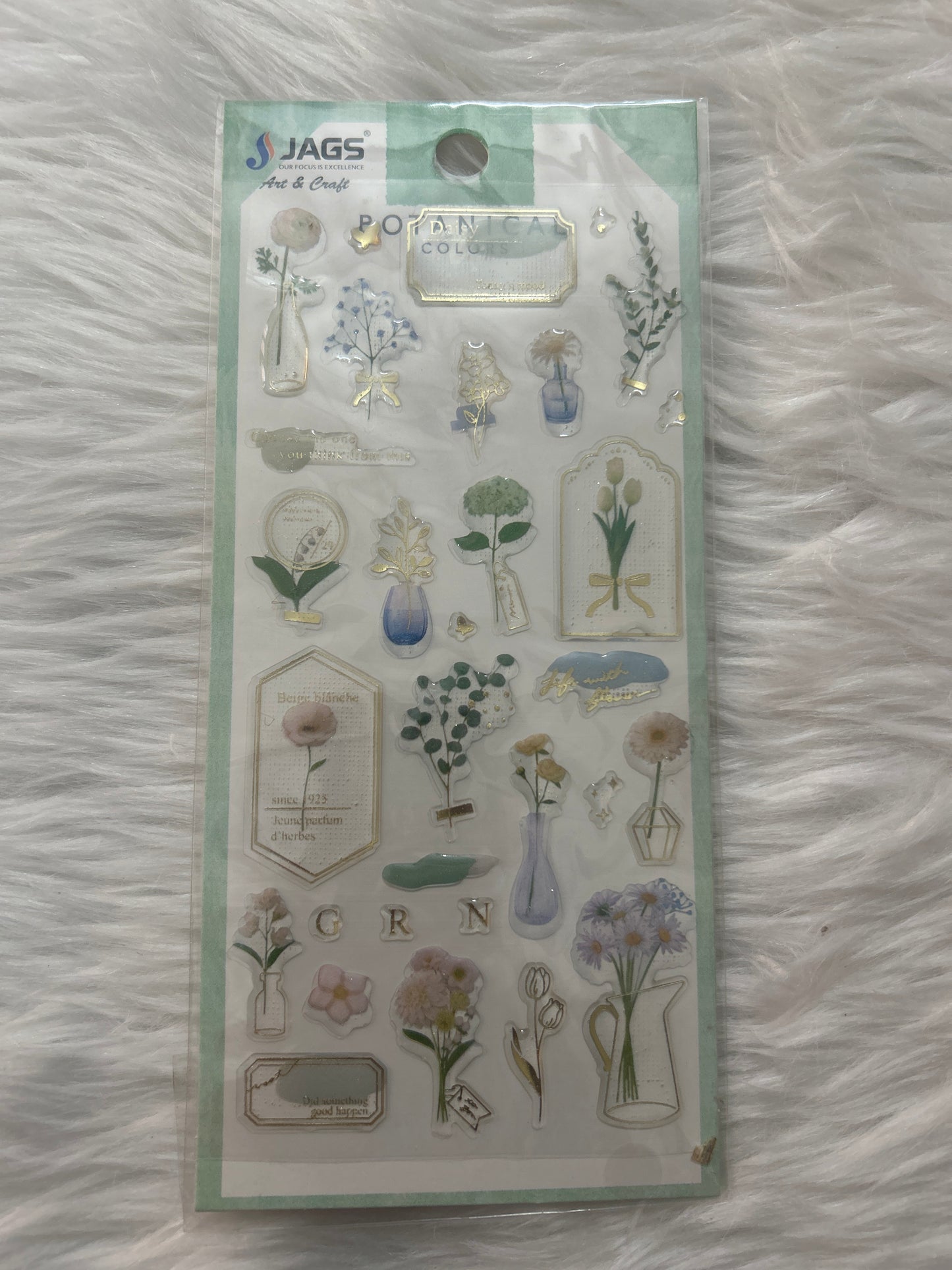 Fancy Botanical Stickers ZW-BG