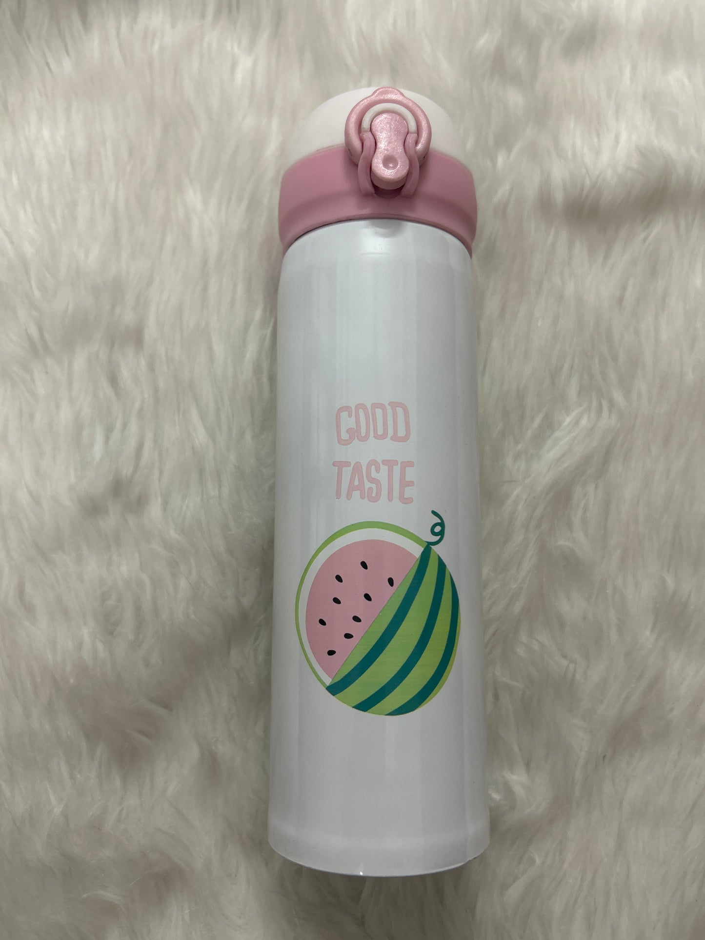 Good Taste Insulated Push Button Water Bottle