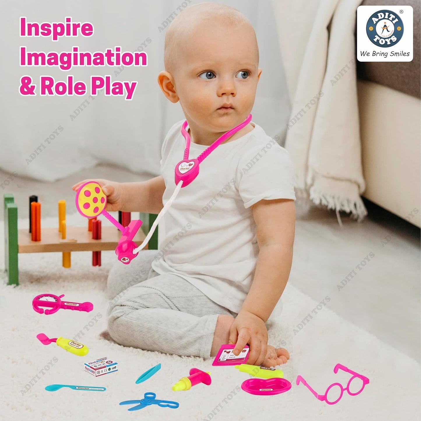 Aditi toys Little Doctor Tools 3+