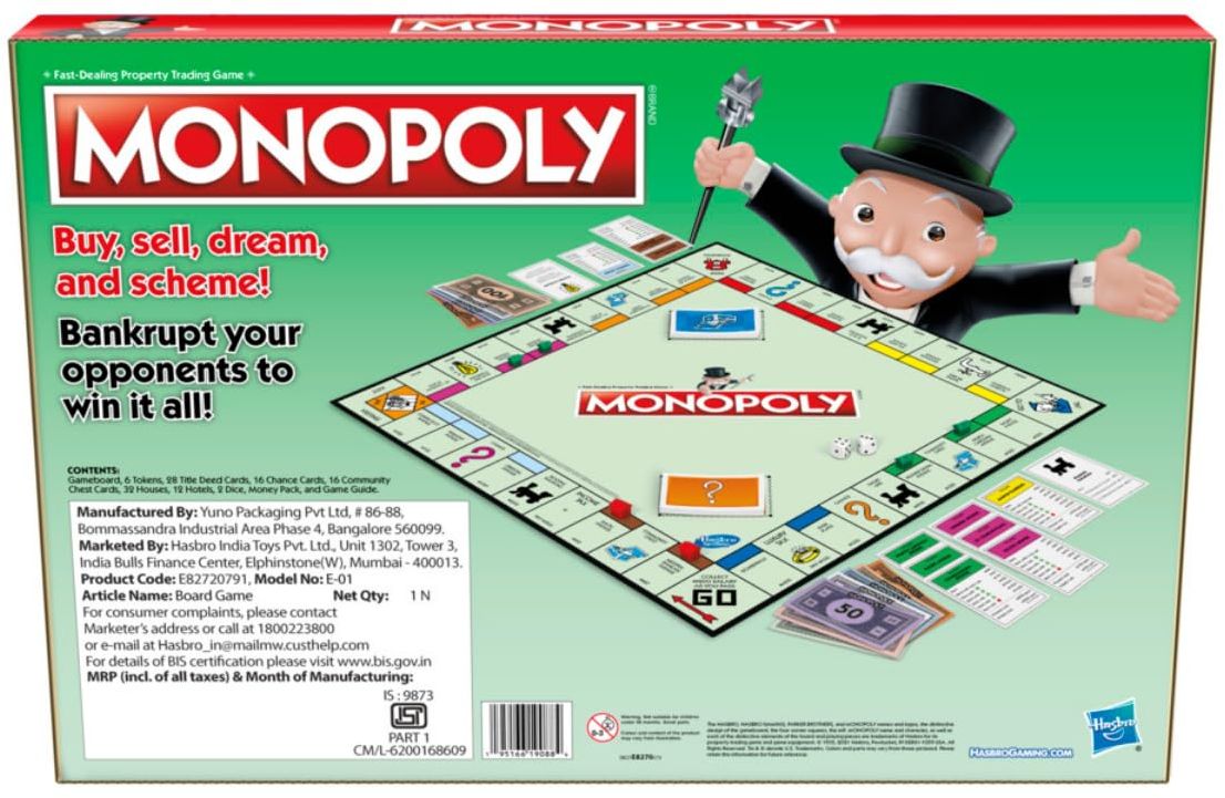 Hasbro Gaming Monopoly 8+