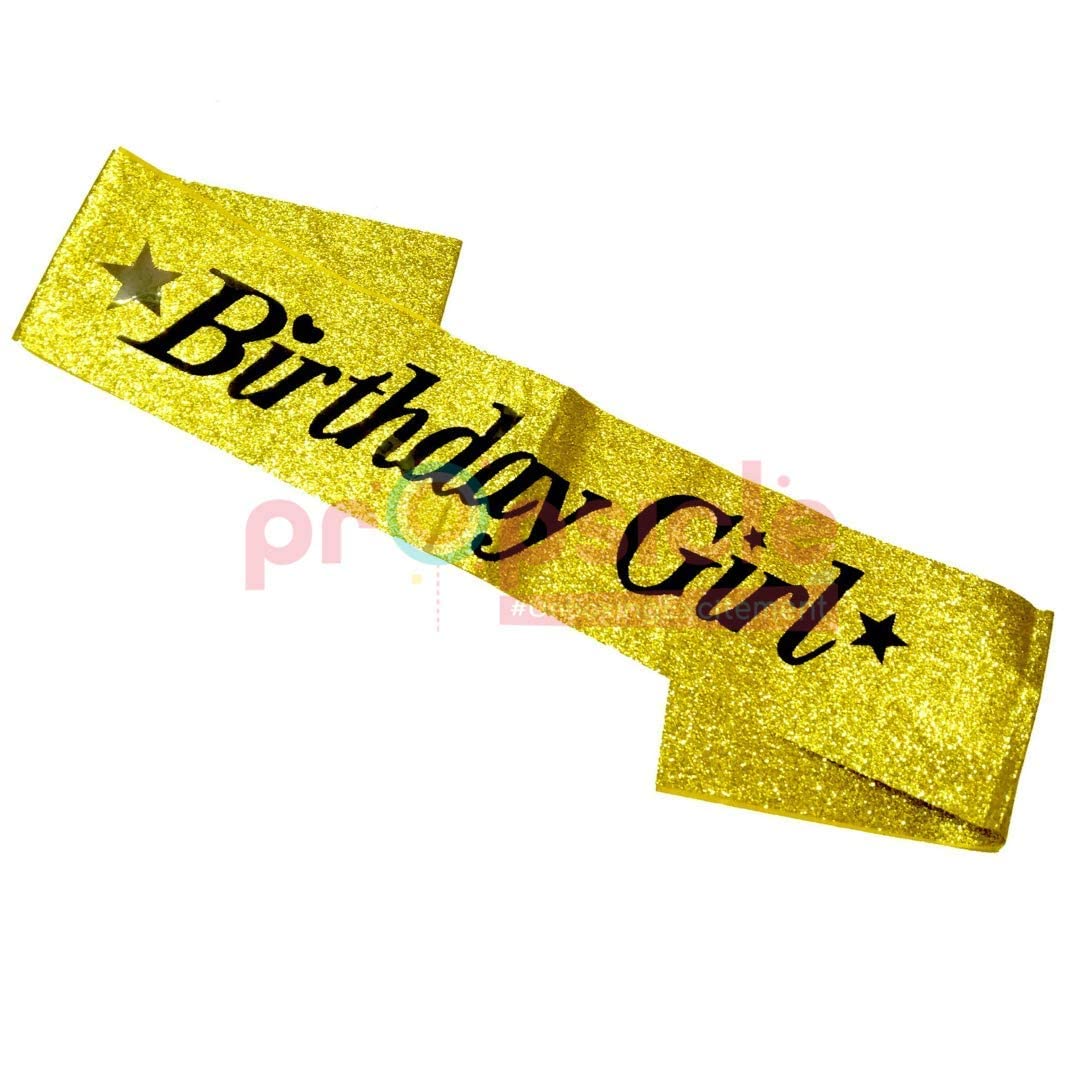 Birthday Girl Sash Glitter