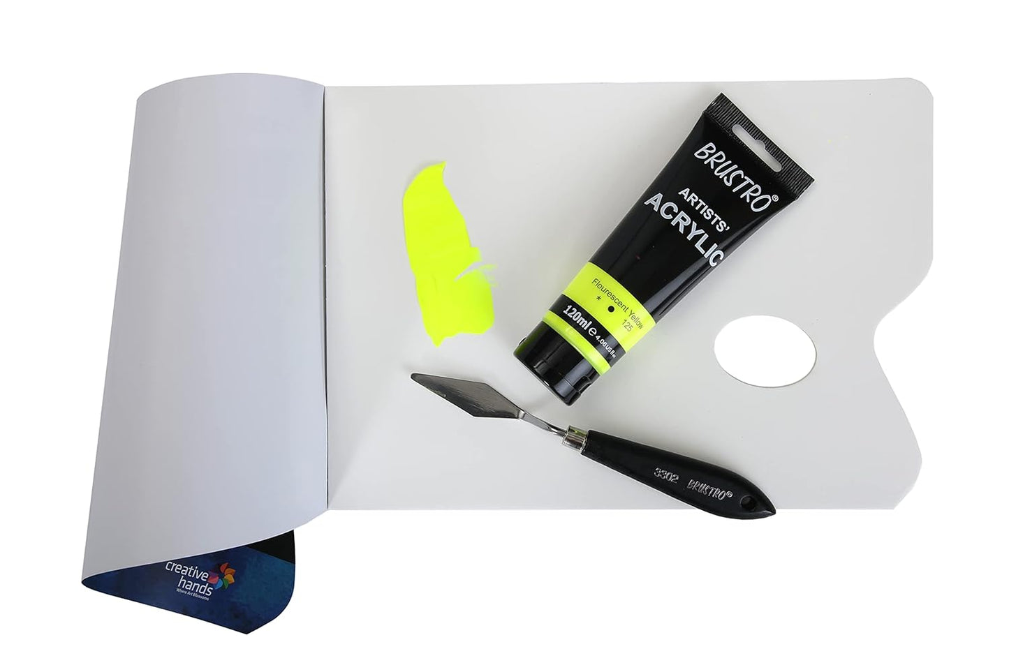 Brustro Artists Acrylic Tube Fluorescent Yellow 120ml