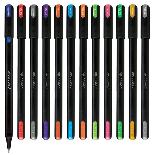 Pentonic Multicolour Gel Pen Set of 12