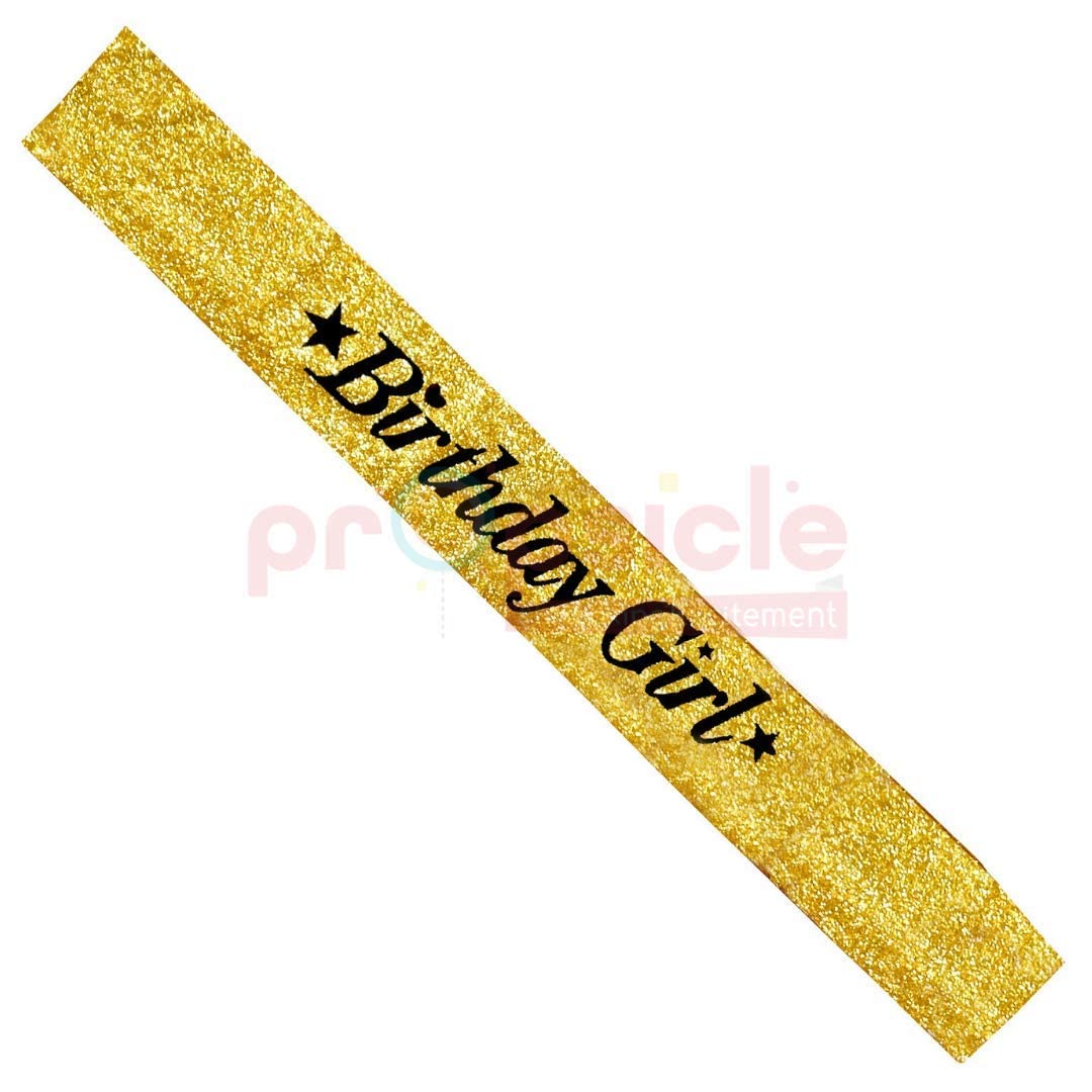 Birthday Girl Sash Glitter
