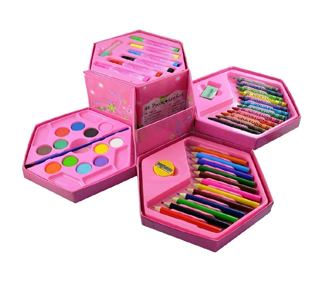 4 Tier 46 Pcs Colouring Set