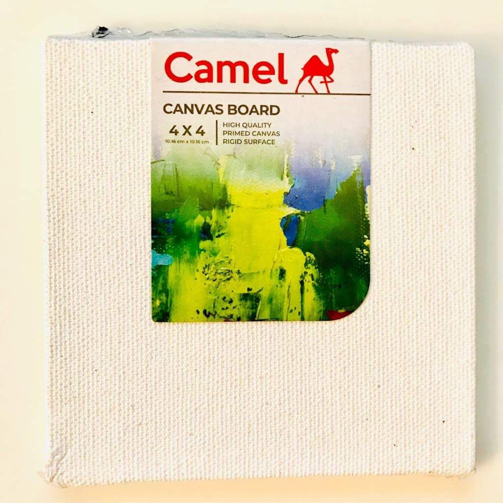 Camel 4"x4" Square Canvas Board