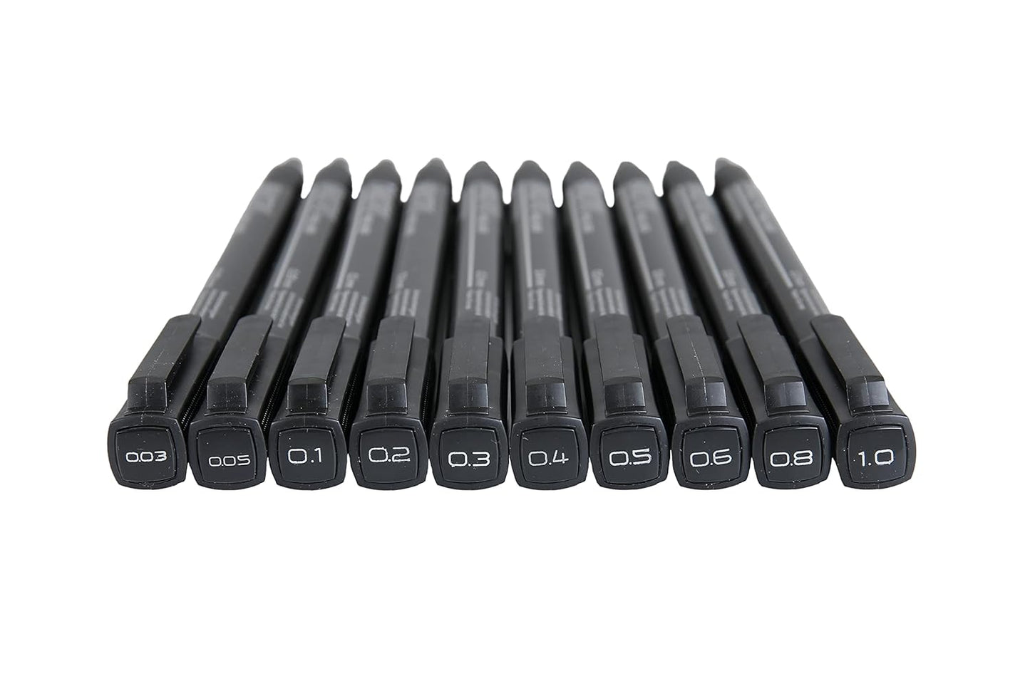 Fineliner Pen Black Assorted 10 set Brustro