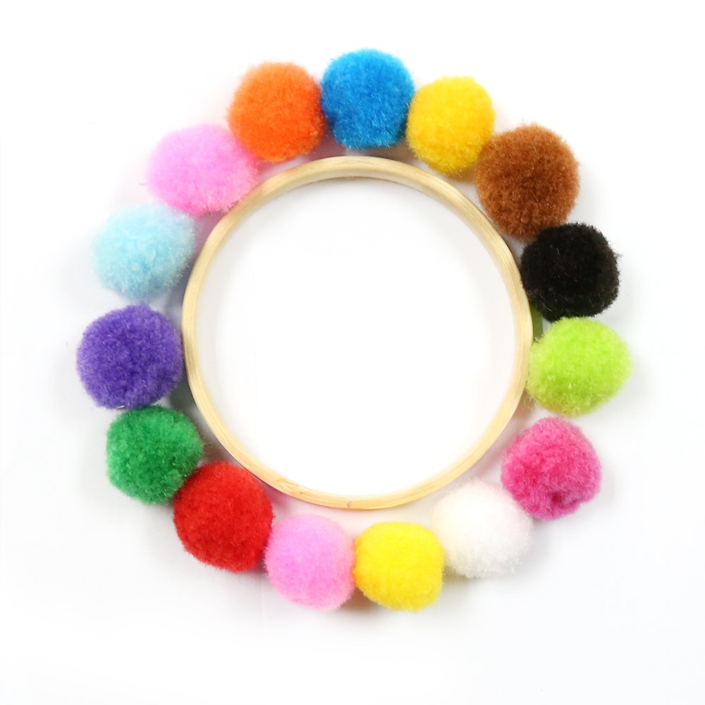 Pompom Balls Multicolour (Pack of 6)