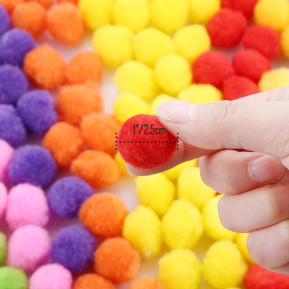 Pompom Balls Multicolour (Pack of 6)