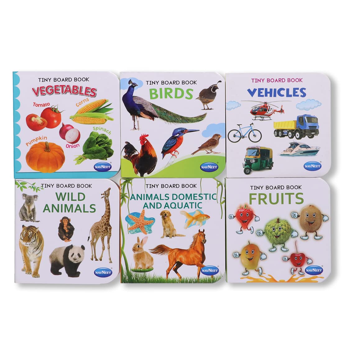 Navneet Tiny Board Book Animals Domestic & Aqua