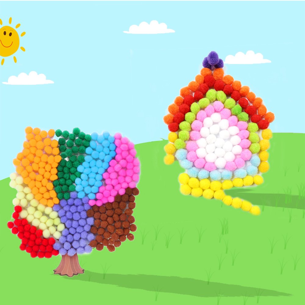 Pompom Balls Multicolour (Pack of 6)