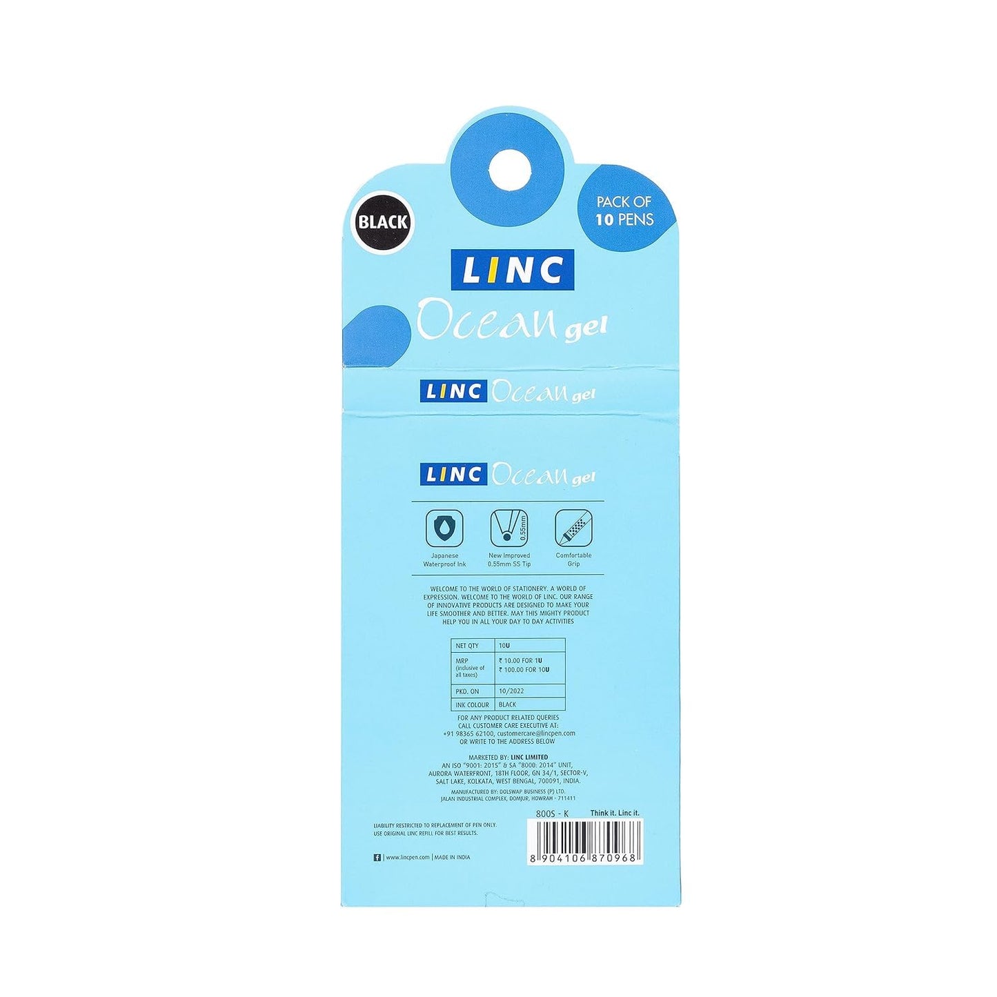 Linc Ocean Gel Pen Black