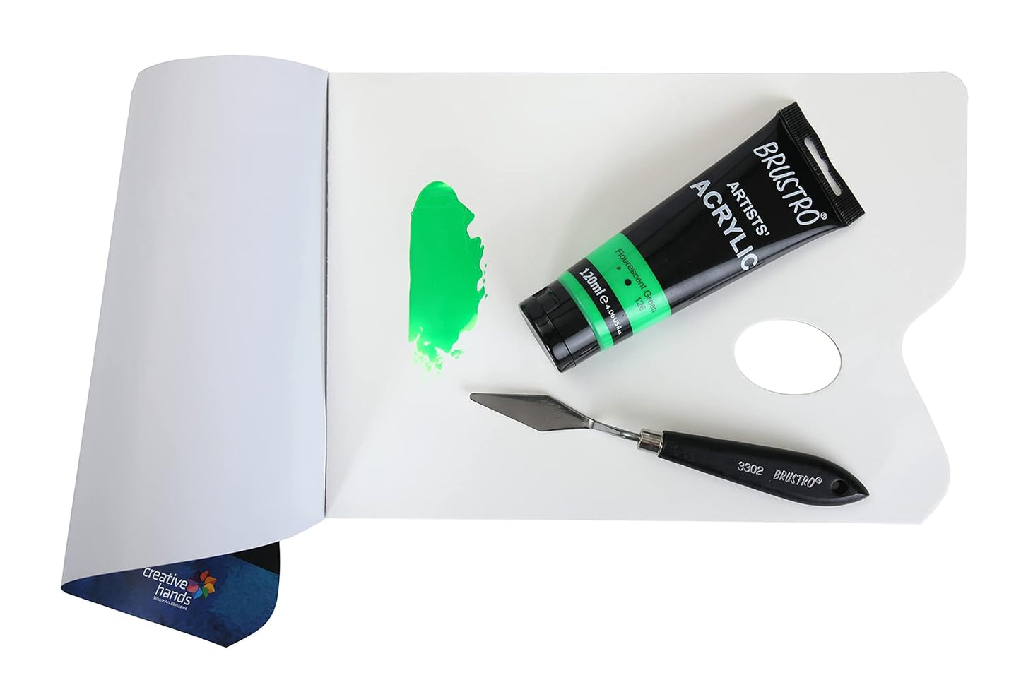 Brustro Artists Acrylic Tube Fluorescent Green 120ml