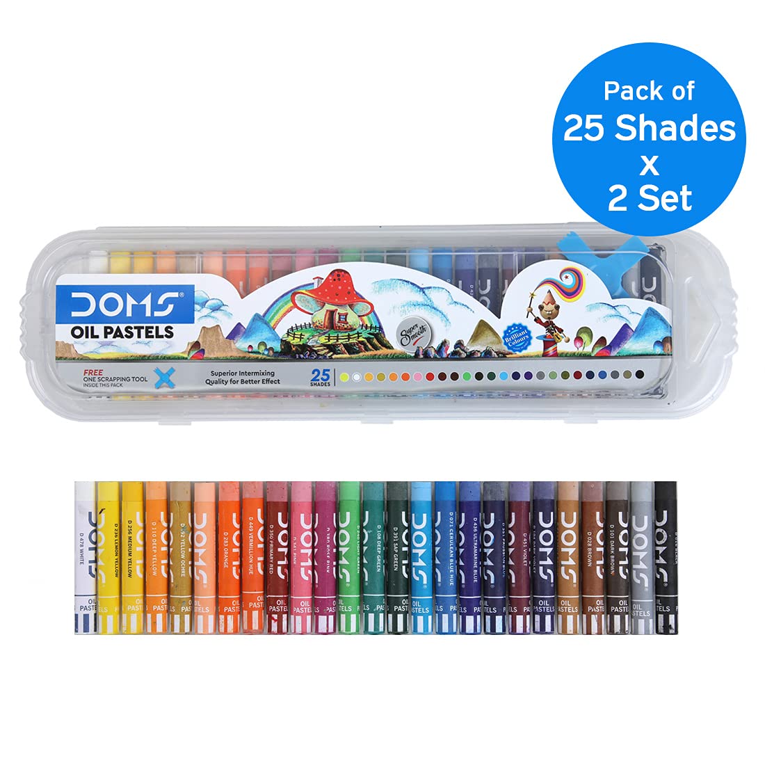 DOMS Oil Pastels 25 Shades