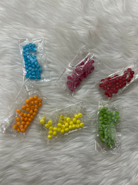 Acrylic Beads- Mixed Colours